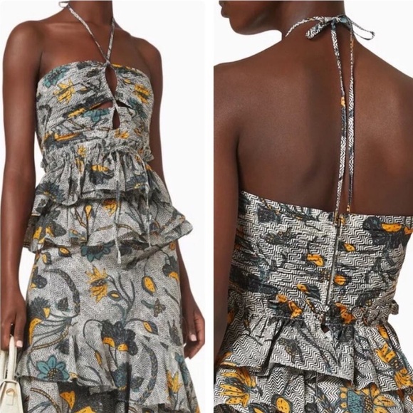 Ulla Johnson Angelina Peplum Top Portofino